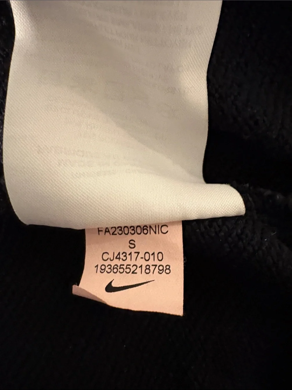 Nike Dri-Fit Full Zip Performance Hoodie ~ Small ~ Black - Picture 10 of 15